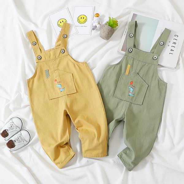 

jumpsuits baby boy denim overalls bib pants 1-3t kids summer autumn children clothing toddler girl infant jumpsuit ghr01, Blue