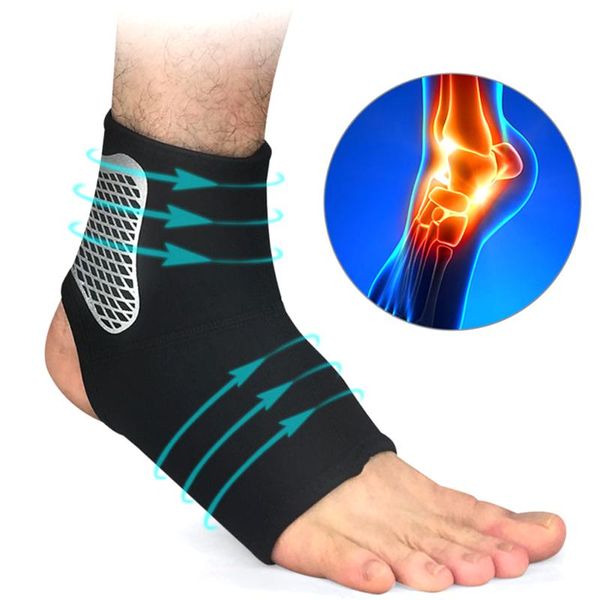 

ankle support single compression band adjustable protector ideal for running,hiking,mountain climbing, Blue;black