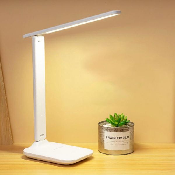 

table lamps led desk lamp touch three-speed dimming foldable usb charge eye protection bedroom bedside reading night light