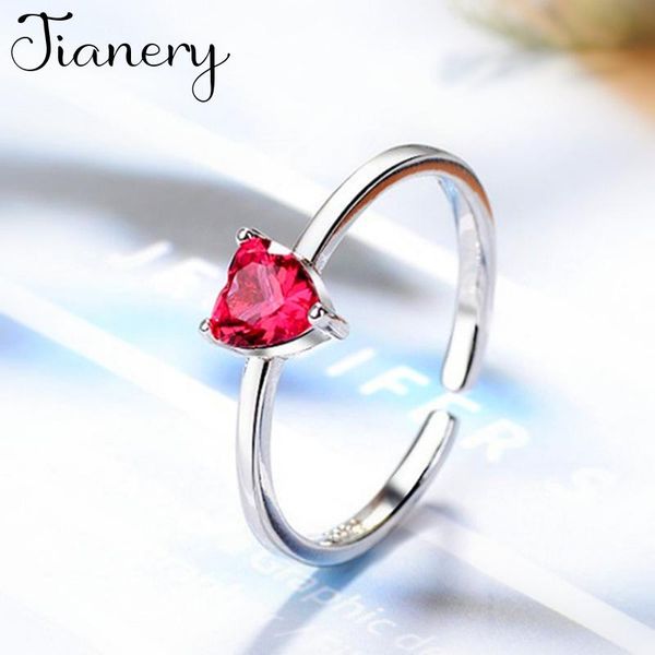 

trendy charm zircon heart rings for women men boho knuckle party punk cocktail jewelry girls gift anillos 2021 wedding, Slivery;golden