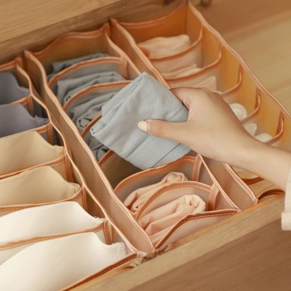 

storage drawers 1pcs underwear bra organizer box khaki drawer closet organizers boxes for scarfs socks