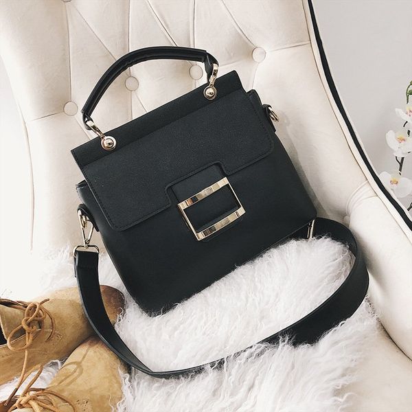 

women bag vintage shoulder bags 2021 buckle pu leather handbags crossbody bags for women famous brand spring sac femme