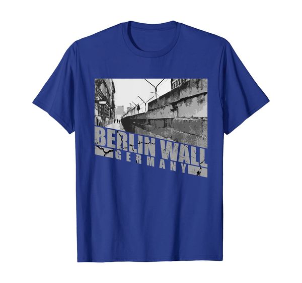 

berlin wall germany t-shirt incredible history, White;black
