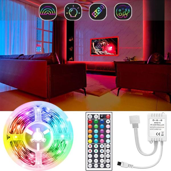 

strips coztylamp 40m led light rgb ir controller flexible decoration backlight lamp night string for bedroom