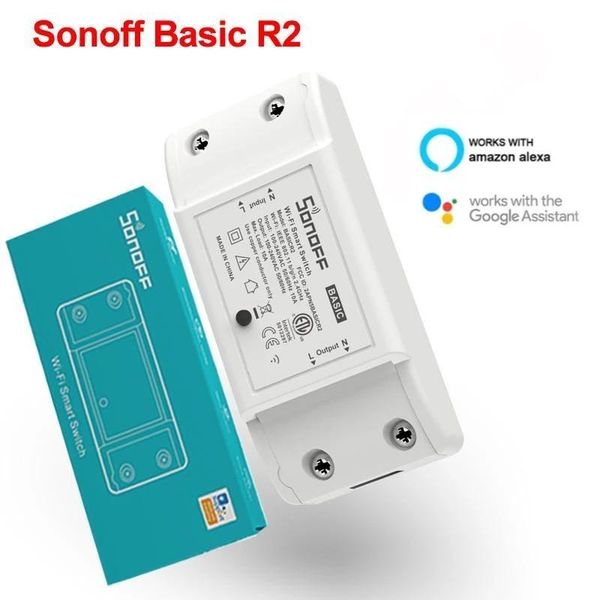 

smart home control itead sonoff basic r2 mini diy module wifi light switch wireless app remote 220v electrical switches