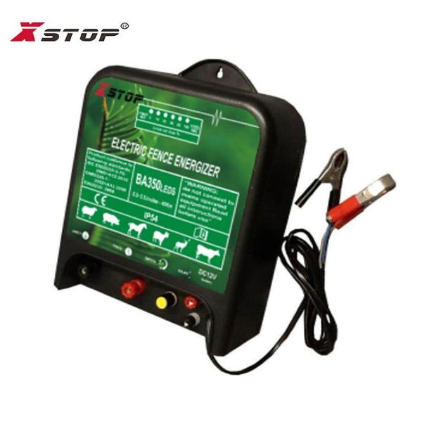 

fencing, trellis & gates 12v powered electric plastic farm fence elephant energizer with led lights