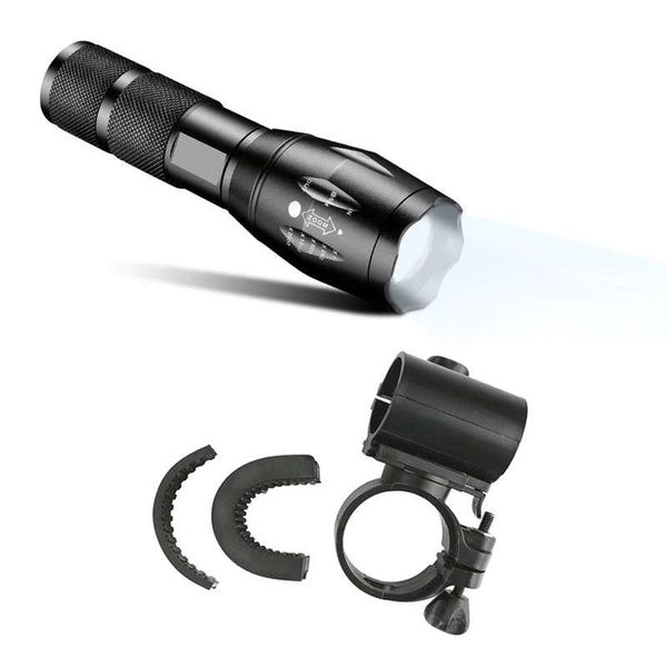 

bike lights bicycle front rear t6 flashlights - lc brackets