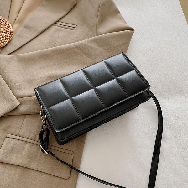 

women's bag cover flap quilted messenger shoulder embroidery thread crossbody small square bags for women fashion cross body
