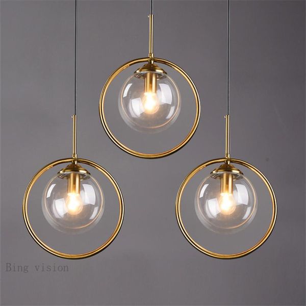 

pendant lamps modern ceiling simple glass led lights pending lighting living room hanging light fixtures luminaire decor