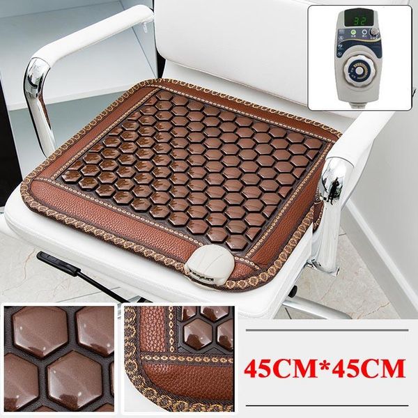 

tourmaline mat massager heating therapy chair electric jade mattress with digital hand controller for sale massagers