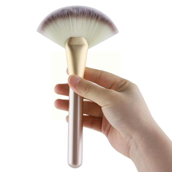 

makeup brushes 1pcs beautiful professional fan shape highlighter blush up face make beauty concealer foundation brush tools cosmetic u6i4
