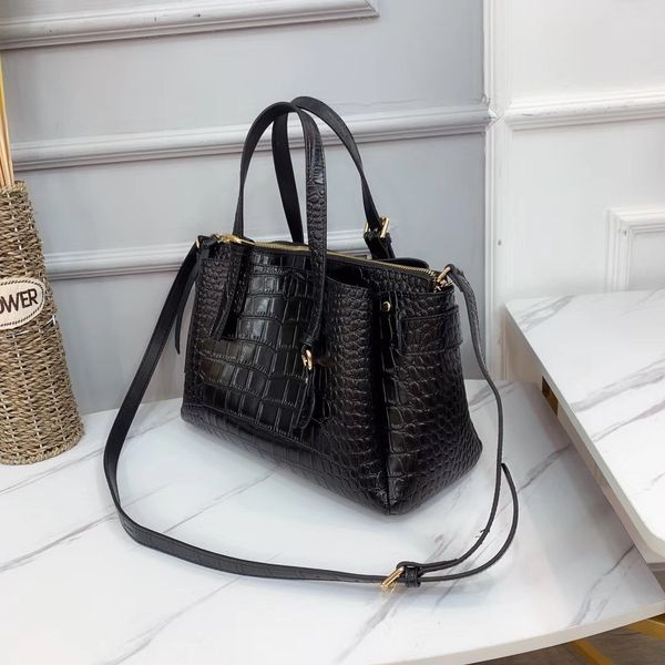 

purse sale boston bag leather handbag crocodile versatile women's shoulder bag