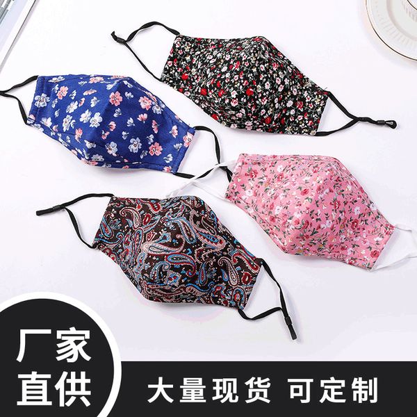 

washable repeatedly cotton pattern winter mask printed hanging ear