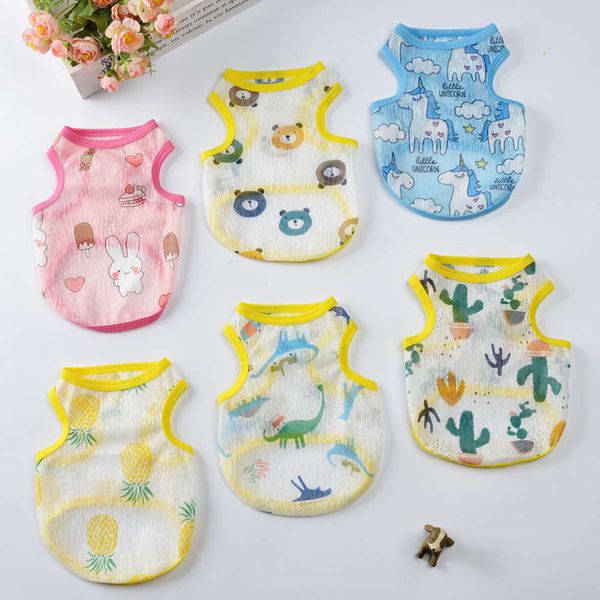 

dog apparel dog clothes autumn thin teddy dog teacup summer cat sunscreen