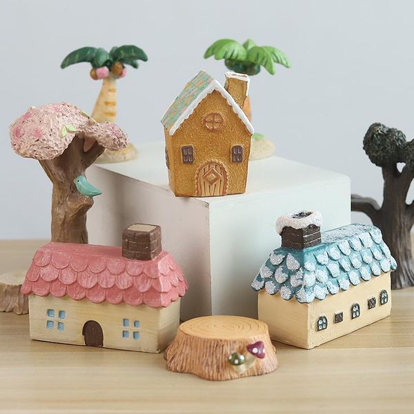 

decorative objects & figurines european-style mini micro landscape small house resin decorations creative home gifts