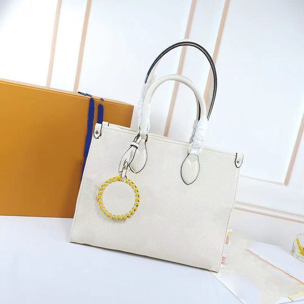 

2022 fashion luxurys shoulder bag onthego medium tote women designers handbags by the pool monograms embossing messenger bags