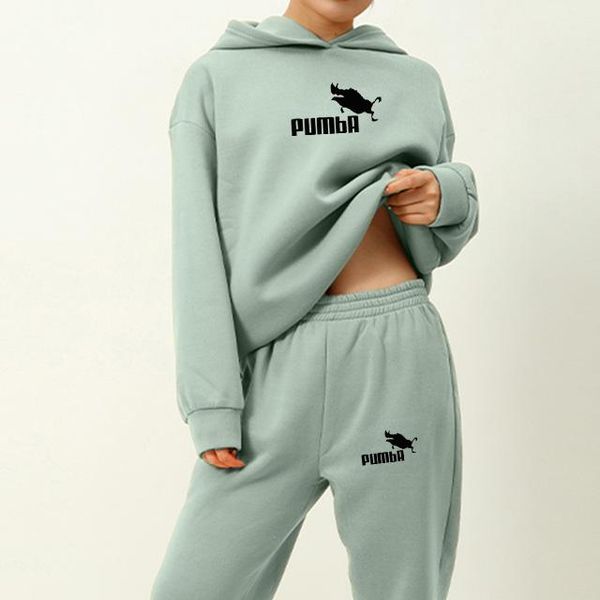 

women's two piece pants sweatshirt tracksuit women elegant solid suits warm hoodie sweatshirts and long pant fashion 2 pieces sets over, White