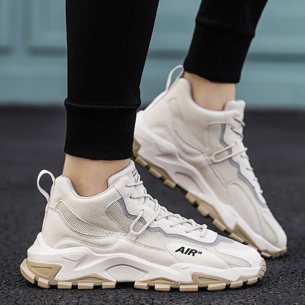 

korean mens casual shoes thick bottom man fashion sneakers zapatillas hombre 2021 new breathable men walking sneakers