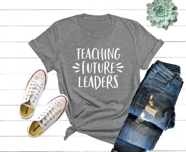 

women t shirts teaching future leaders tshirt cotton casual funny shirt lady yong tee 5 colors drop ship s, White