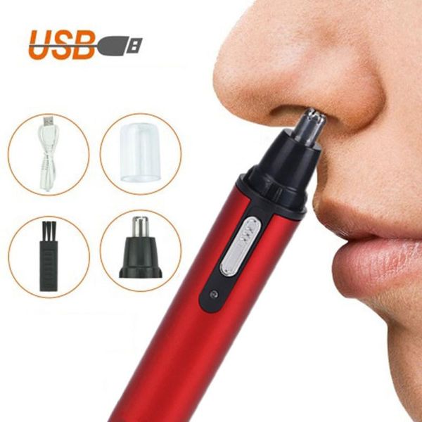 

electric nose & ear trimmers scissors clean trimmer safety hair facial care kit for men and women travel painless