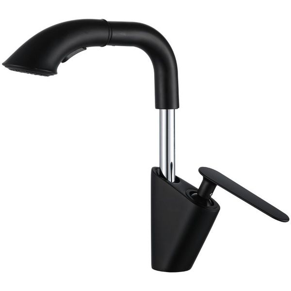 

bathroom sink faucets black modern basin pull out faucet silver plating liftable and cold taps mixer with two water outlet modes