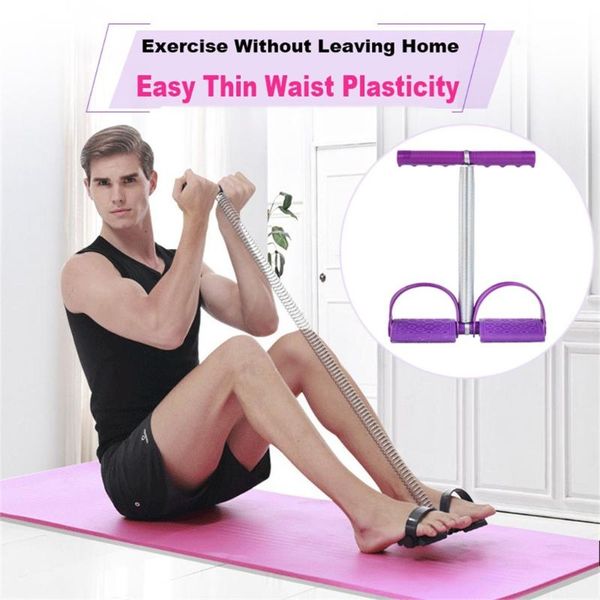 

elastic sit pull rope spring tension foot pedal abdominal leg exercise equipment yoga training rally band resistance gym e4 bands