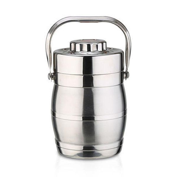 

dinnerware sets stainless steel insulated lunch box vacuum extra long carrying pot portable multi-layer student bento bucket