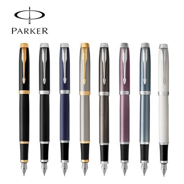 

parker im fountain pen, medium nib with blue ink refill, gift box, luxury pen pens