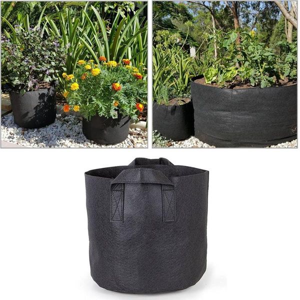 

planters & pots 10-34 gallon big plant seedling grow bags pot home garden tools potato strawberry fabric vegetable jardin growing