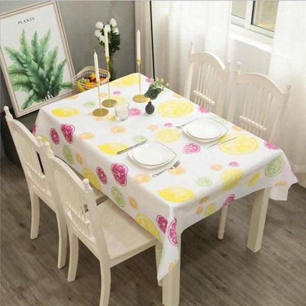 

table cloth home japanese warm style fruit series waterproof and oil-disposable pvc coffee