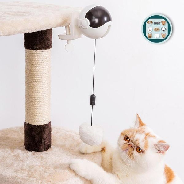 

cat toys h&joy electric motion toy teaser ball automatic lifting spring rod yo-yo interactive puzzle smart pet