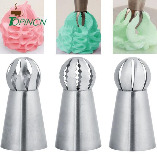 

3pcs/set icing piping nozzles tips cakes decoration tools kitchen pastry cupcake baking cake decorating