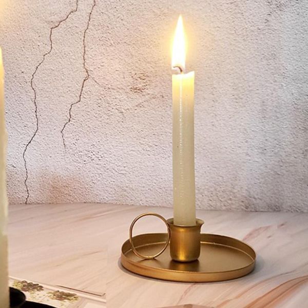 

candle holders retro metal wrought iron holder european style table decor