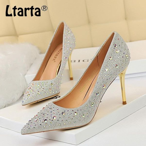 

fashion women's shoes slim thin high heel shallow mouth pointed rhinestone heels ds- 9237-1 sandals, Black
