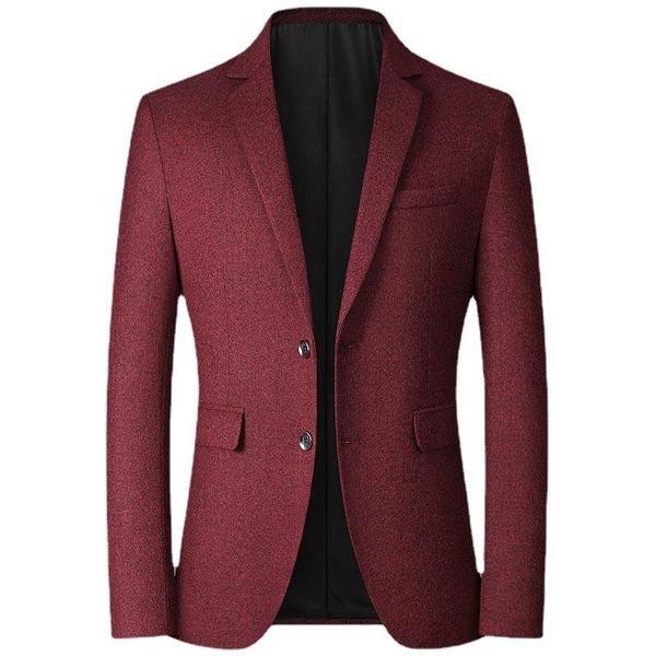 

men's suits & blazers 2021 business casual blazer youth autumn slim fit two button, White;black