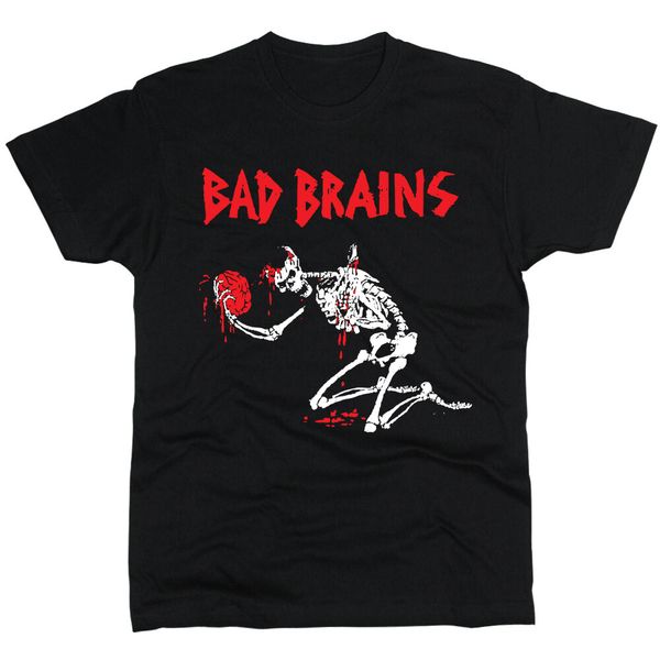 

bad brains men t-shirt, White;black