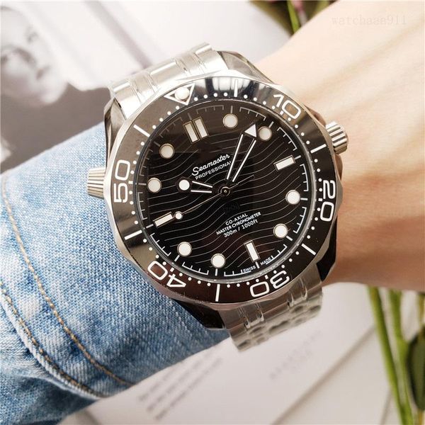 

wristwatch men's watch automatic mechanical watch 316l stainls steel strap waterproof dign luxury seri 40 mm, Silver