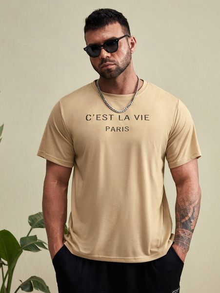 

extended sizes men letter graphic tee c0jn#, White;black