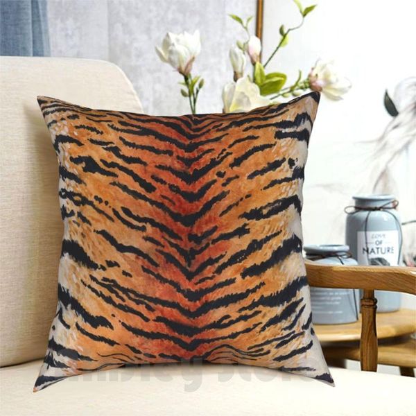 

tiger pillow case printed home soft throw tigress panthera tigris bengal