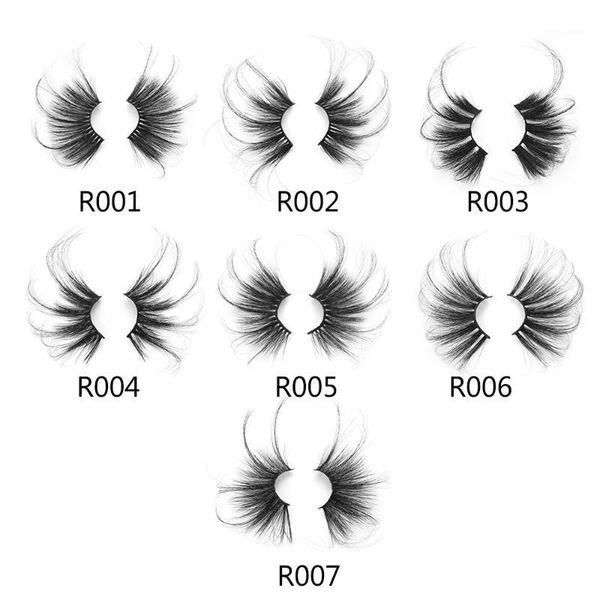 

1pair 70mm 100% 3d mink super long false eyelashes dramatic fluffies criss-cross handmade eye makeup tool1