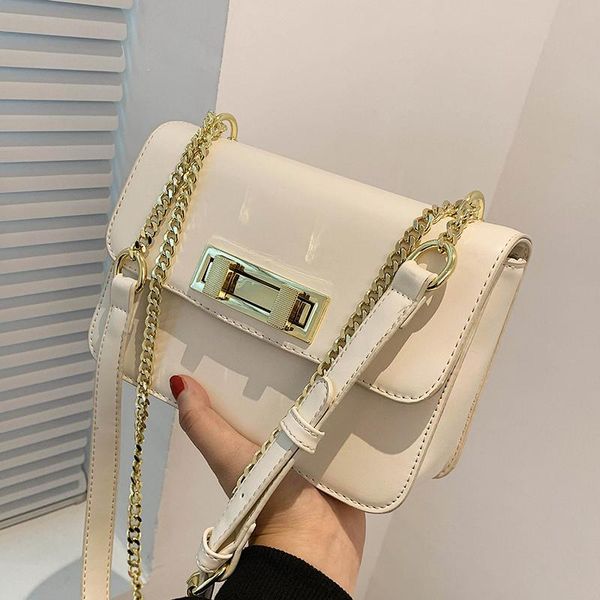 

women shoulder chain bag design small pu leather saddle crossbody bags for 2021 travel handbags cross body