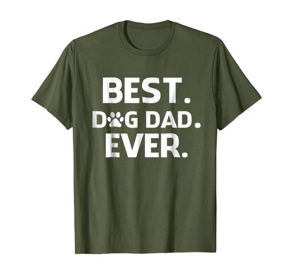

men's t-shirts mens dad dog ever cute funny t-shirt father's day gift, White;black