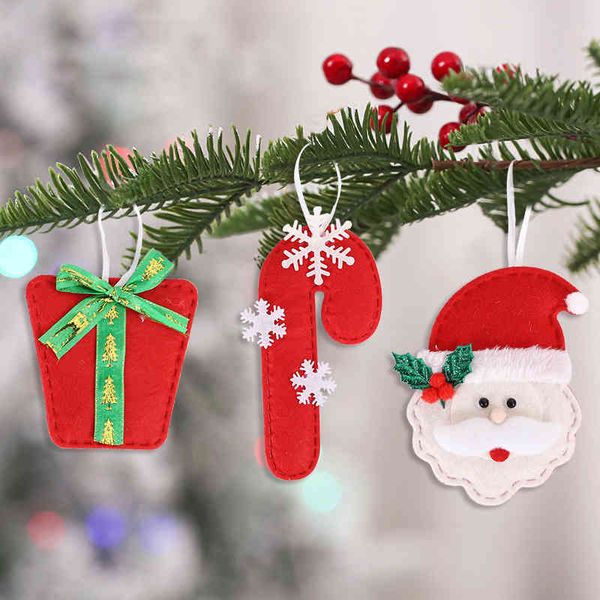 

new products non-woven three-dimensional pendant tree decoration christmas gift