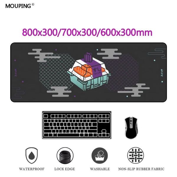 

mouse pads & wrist rests rug sushi suitchi mechanical keyboard black pad gamer mousepad company deskmat gaming accessories carpets computer
