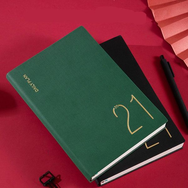 

schedule this efficiency manual notebook time management plan year calendar notepads, Purple;pink