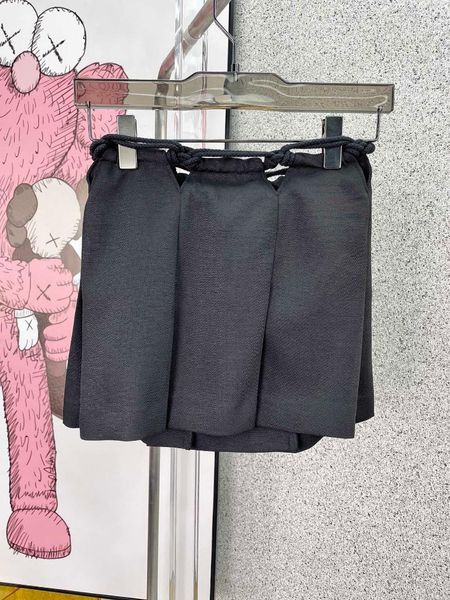 

skirts fashion 2021 women solid color hollow pleated skirt 0329, Black