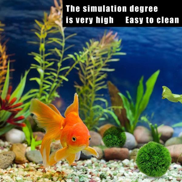 

decorations marimo moss balls environmental green seaweed ball fish tank ornament decoration aquarium plant nano