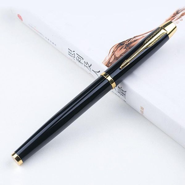 

ballpoint pens onisidus arrow clip metal rollerball with gold trim roller ball pen gel im for wholesale , weight 33grams, Blue;orange