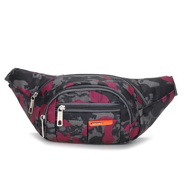 

camouflage women's waist bag waterproof oxford belt bags for ladies travel phone case wallet fanny packs female chest