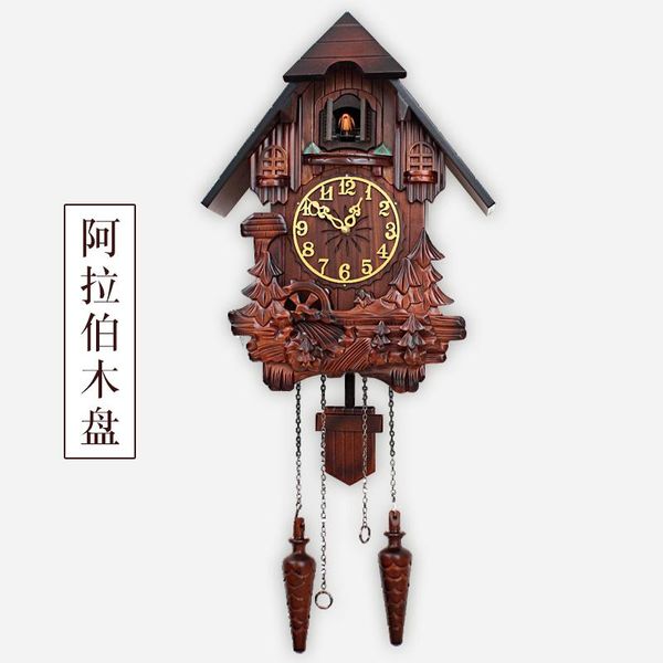 

wood large wall clock for kids rooms music creative cuckoo nordic living room digital relogio de parede bedroom gd52 clocks
